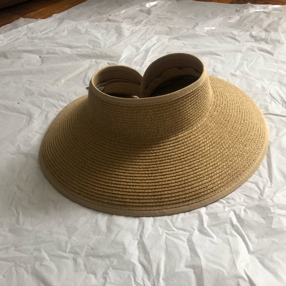 NWT Nine West Classic Straw Visor - Picture 7 of 9